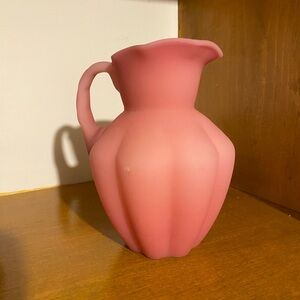 Fenton Glass Soft Pink Melon 16oz Pitcher